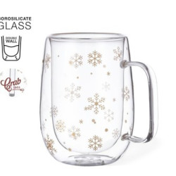 Glass Christmas Mug 400ml