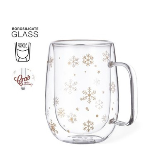 Glass Christmas Mug 400ml