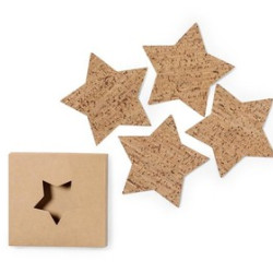 Coaster Set made from natural cork