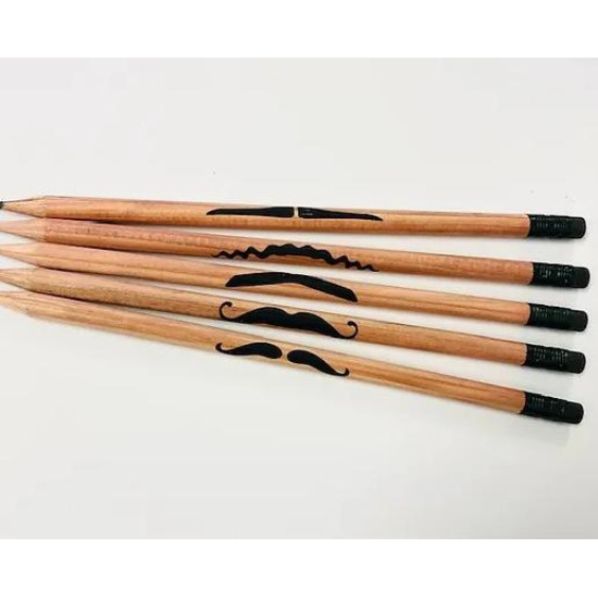 Pack of 5 Moustache Pencils