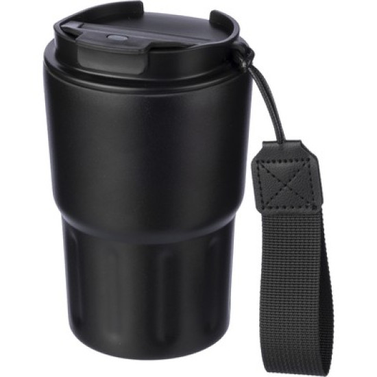 Stainless steel double walled travel mug (320ml)