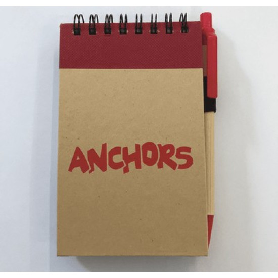 Zuse A7 recycled jotter notepad with pen