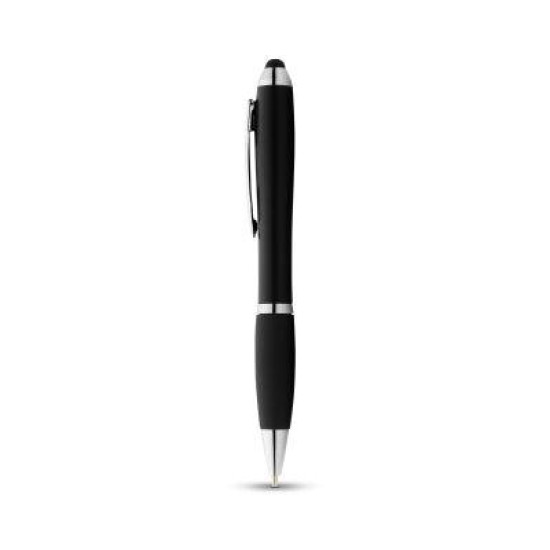 Nash coloured stylus ballpoint pen with black grip