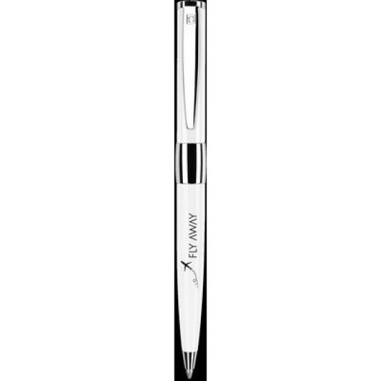 Senator Image White Line Metal Ballpen