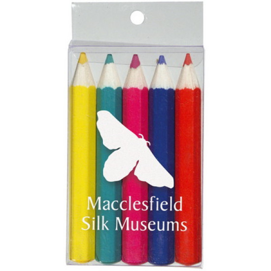 Pack of 5 Half Length Colouring Pencils