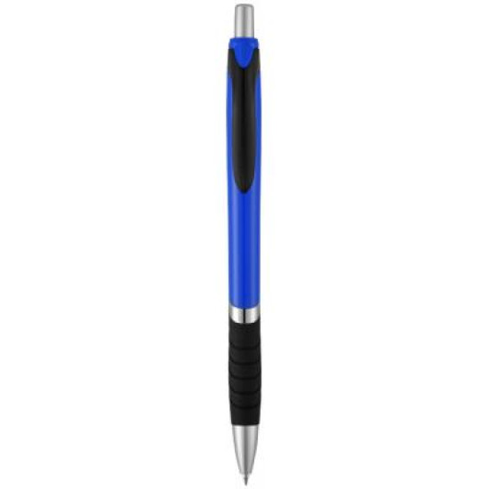 Turbo ballpoint pen with rubber grip