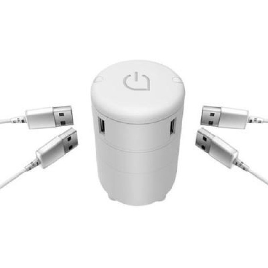 Satellite 4 port USB travel adapter