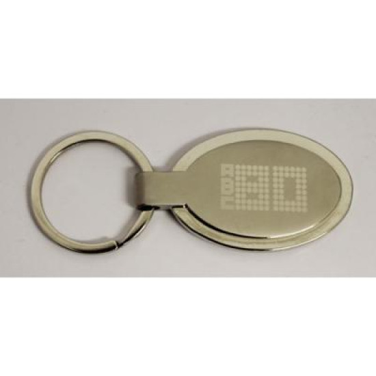 Eclipse Oval Keyring