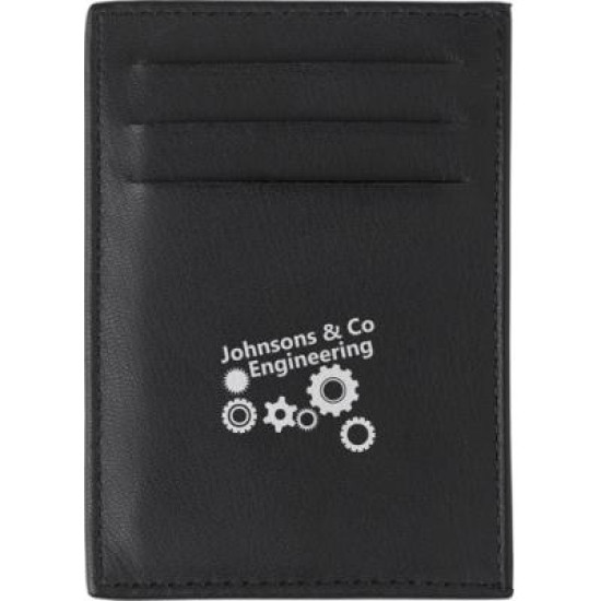 Split leather RFID (anti skimming) credit card wall