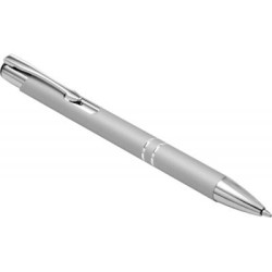 Metal rubberized ballpen