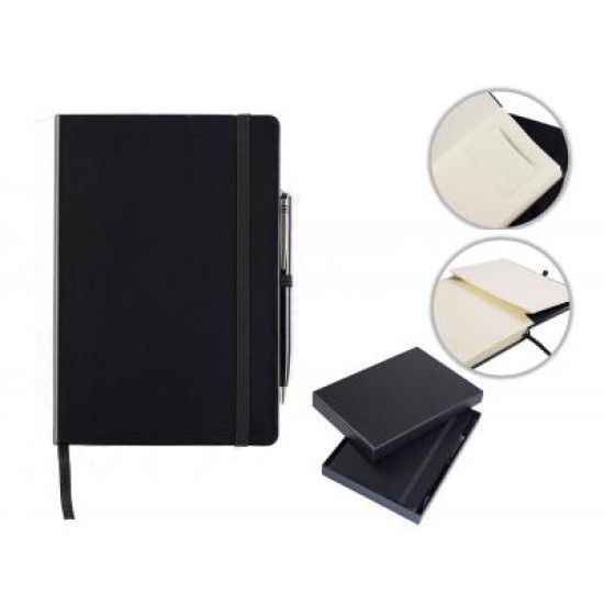 Houghton A5 Casebound Notebook with Pen & Box