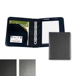 Carbon Fibre Effect PU A5 Ring Binder