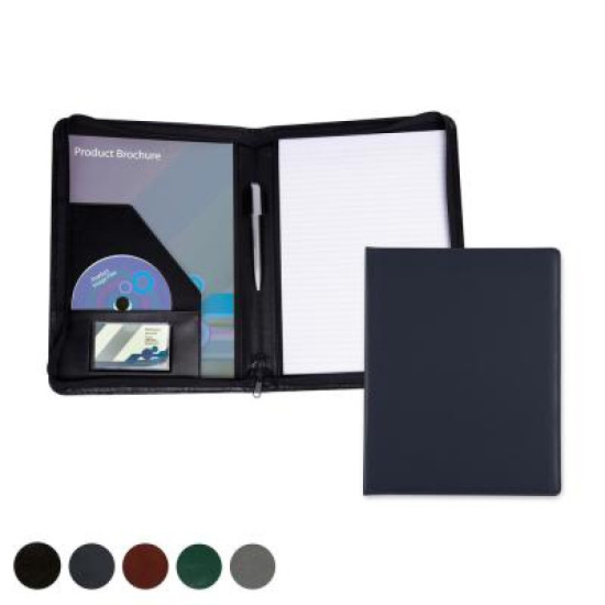 Hampton Leather A4 Zipped Conference Folder