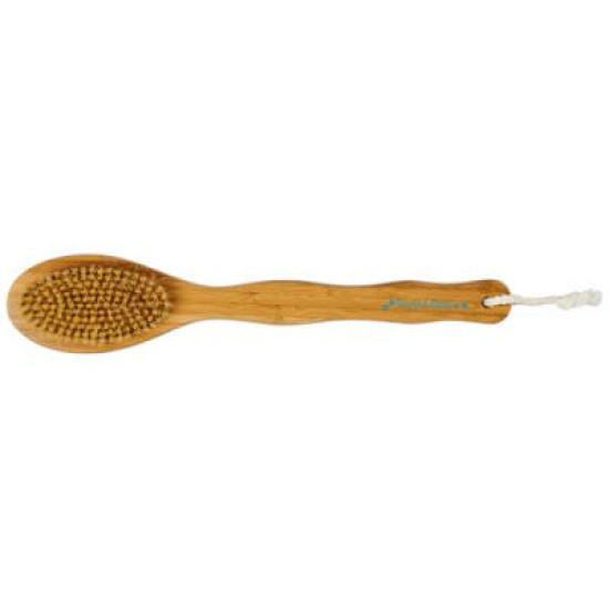 Orion 2-function bamboo shower brush and massager