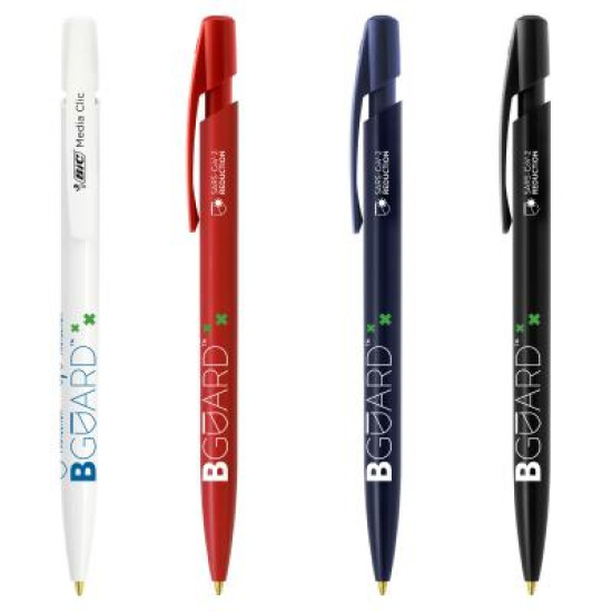 BIC® Media Clic BGUARD™ Antibacterial Ballpen SARS-CoV-2 logo Screen Printing