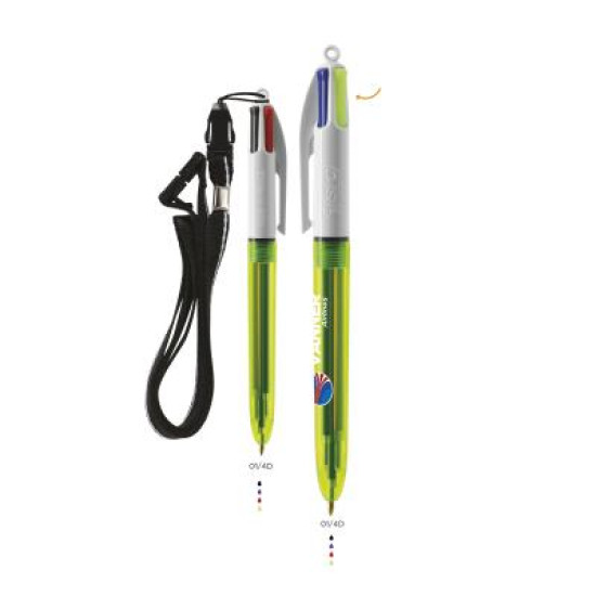 BIC® 4 Colours Fluo ballpen BritePix™