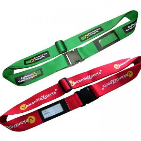 Luggage Strap with Plastic Buckle and Adjuster (Dye Sublimation)