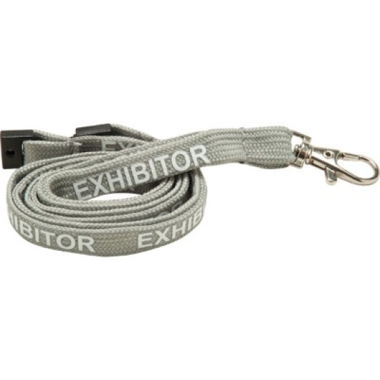 10mmTubular Lanyard pre printed EXHIBITOR