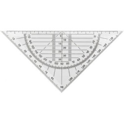 Plastic 45° set square