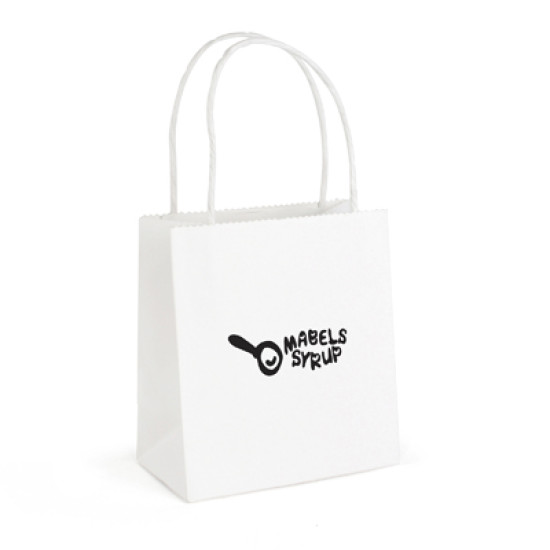 Brunswick White Small Paper Bag