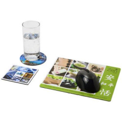 Q-Mat® mouse mat and coaster set combo 1