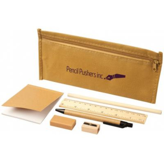 Enviro 7-piece Eco Pencil Case Set