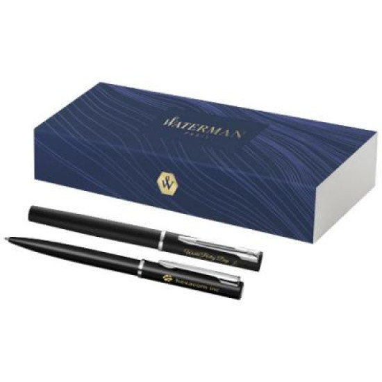 Allure ballpoint and rollerball pen set