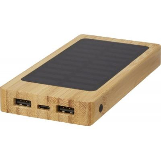 Alata 8000Mah bamboo solar power bank