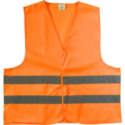 High visibility safety jacket polyester (150D)