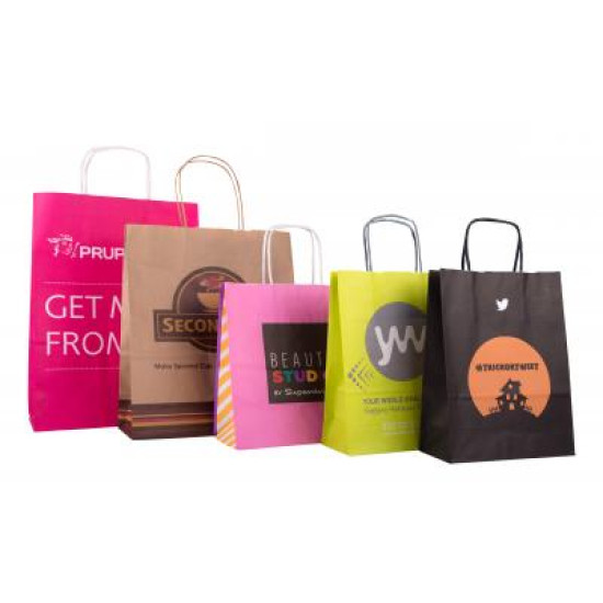 Twisted Paper Handle Carrier Bag