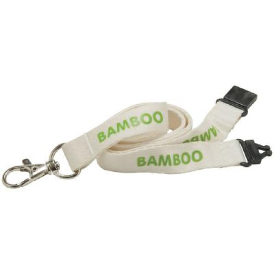 15mm Bamboo Lanyard - Natural col