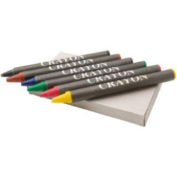 Ayo 6-piece coloured crayon set