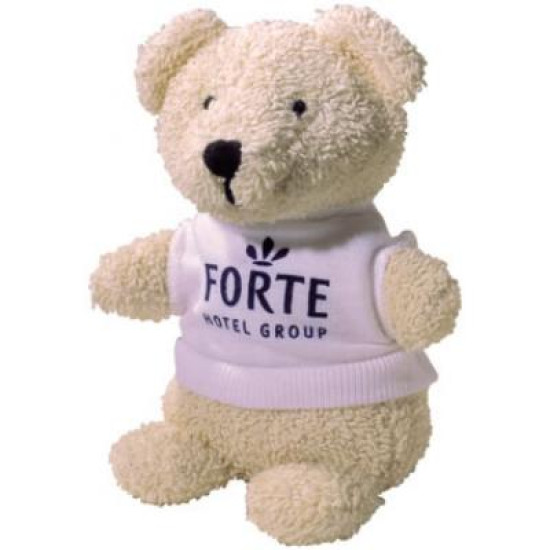 5'' Beanie Bear with White T Shirt