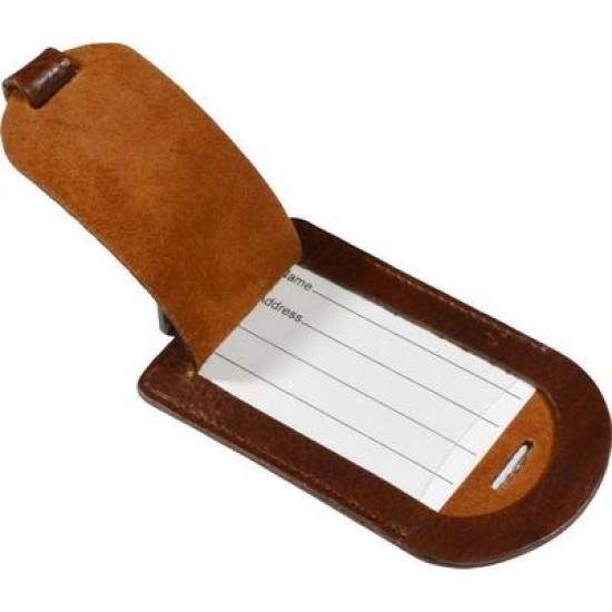 Ashbourne Full Hide Leather Luggage Tag