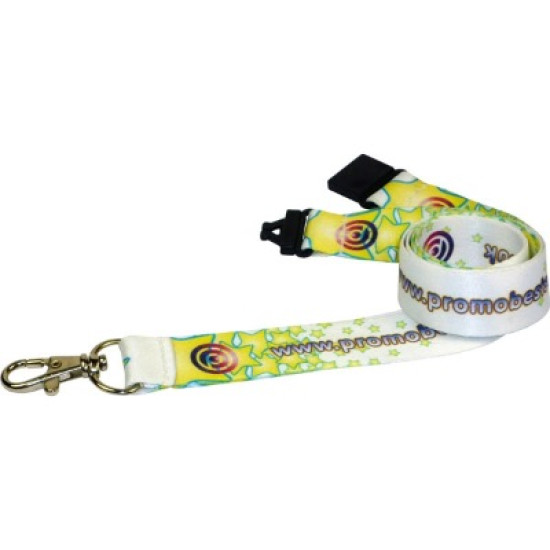 10mm Dye Sublimated Polyester Lanyard