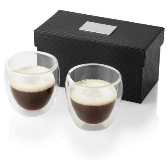 Boda 2-piece glass espresso cup set