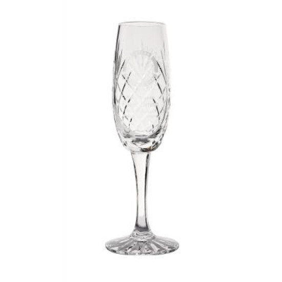 165ml Glencoe Lead Crystal Panel Champagne Flute