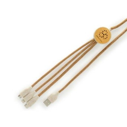 3 in 1 Cork Charging Cable