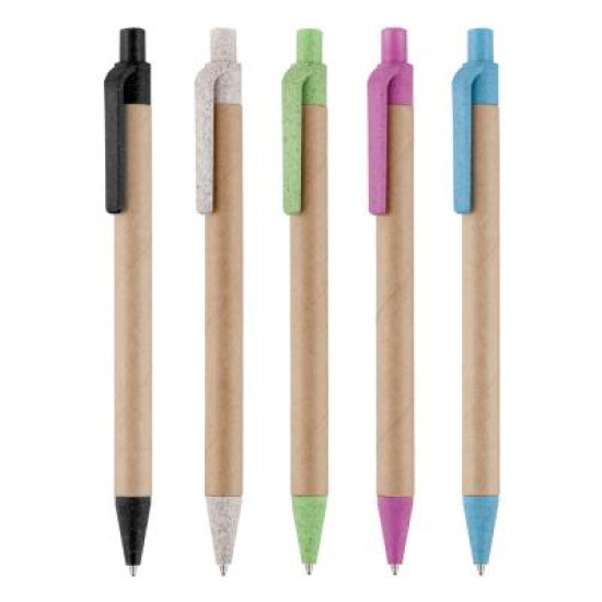 Ayr Card Ball Pen with Wheat Trim